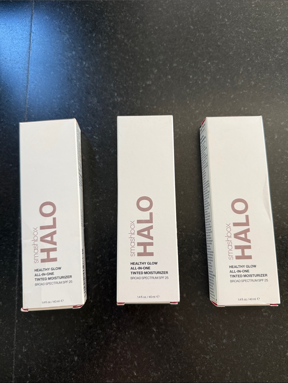 Smashbox Halo Tinted Moisturizer - White and Pink Boxes
